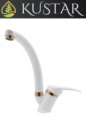 Kustar Sema Gold Beyaz Mutfak Evye Bataryası - 1