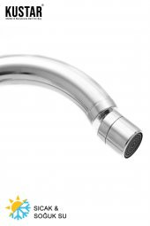 Kustar Krom Mix Kuğu Borulu Mutfak Eviye Bataryası Oynar Perlatörlü - 2