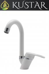 Kustar Cambridge Beyaz Mix Aç Kapa Banyo Lavabo Bataryası - 1