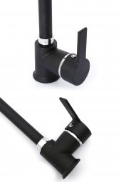 Kustar Inci Siyah Mutfak Evye Bataryası 360 Oynar Başlıklı - 2