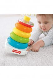 Fisher-Price Renkli Halkalar Üst Üste Dizilebilir 5 Adet Gjy49, Bebekler İçin Eğitici Halka Oyuncaklar - 6