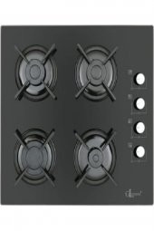 Gl Glo 2140 Siyah Ankastre Cam Siyah Ocak - Doğalgazlı - 1