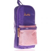 Kaukko Mazing Simli Mor Kız Çocuk Kalem Çantası - Çanta Şekilli - 1