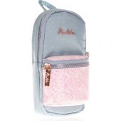 Kaukko Mazing Simli Gri Kız Çocuk Kalem Çantası - Çanta Şekilli - 1