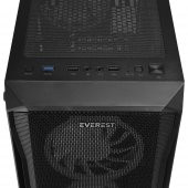 Everest X-RACER PEAK 600W Temperli Camlı 412cm RGB Fan Mid-Tower Gaming Oyuncu Kasası - 6