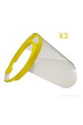 MİYA Yüz Koruyucu Siperlik MASKE 2Lİ SARI - 1