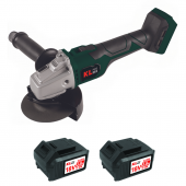 Klpro KLAT18BS-50 18V/5.0Ah. 115mm Çift Akülü Devir Ayarlı Kömürsüz Şarjlı Avuç Taşlama - 1