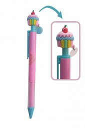 Cupcake Versatil Kalem Pembe 1 Adet Pasta Kapkek Figürlü 0,7 Uçlu Kalem Hediye Kalem Sevimli Kalem - 1