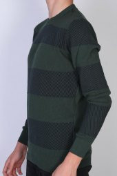 CAZADOR ERKEK BİSİKLET YAKA ÇİZGİLİ KAZAK CDR 3011 - 5