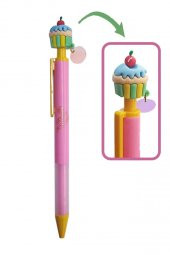 Cupcake Versatil Kalem Açık Pembe 1 Adet Pasta Kapkek Figürlü 0,7 Uçlu Kalem Hediye Kalem Sevimli Kalem thumbnail 1