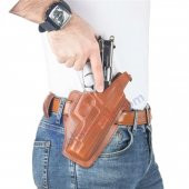 CZ 75B Deri Tabanca Kılıfı Kahverengi Baskılı Kapalı - 2