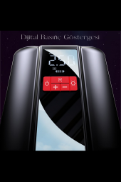 Fuchsia VC04 Dijital Göstergeli 4000 mAh Bataryalı Kablosuz Hava Kompresörü - 5