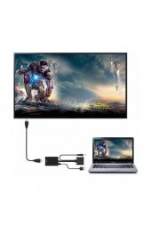 VGA to HDMİ  Dönüştürücü + Ses + USB Power - 20cm - 3