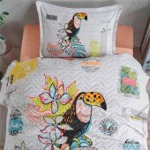 Clasy Ranforce Dört Mevsim Tek Kişilik Paradise V1 Somon - 2