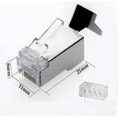 SpeedUF Cat7 Metal Konnektör Rj45 CAT7 Jack + Kablo Ayraç   (1 adet) - 5