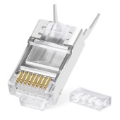 SpeedUF Cat7 Metal Konnektör Rj45 CAT7 Jack + Kablo Ayraç   (5li Paket) - 7