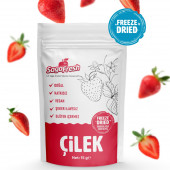 SagaFresh Dondurularak Kurutulmuş Çilek Dilimleri 15g - 1