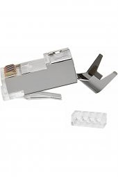 4229 Cat7 Rj45 Jack Internet Patch Kablo Ucu Konnektör Jak (10 Adet) - 1