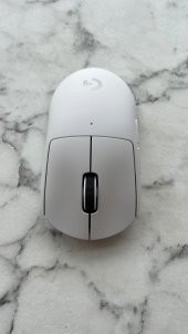 Logitech G PRO X SUPERLIGHT Ultra Hafif HERO 25.600 DPI 400 IPS LIGHTSPEED Kablosuz Oyuncu Mouse - Beyaz (Outlet) - 4