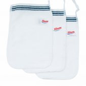 Filem Beyaz Şerit Baskılı 5 Adet Peeling Hamam Banyo Kesesi 16x24 cm - 2
