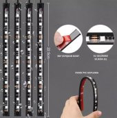 4 Parçalı Uzaktan Kumandalı Ayak Altı Aydınlatma 12 Led Çok Renkli Müzikli Araba Ledi - 2