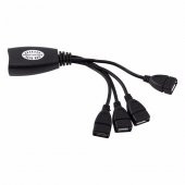 4 Port Cat Rj45 Usb Hub Ek Uzatma Extender (50 Metre) - 1