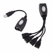 4 Port Cat Rj45 Usb Hub Ek Uzatma Extender (50 Metre) - 3