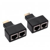 Hdmi Rj45 Cat5 6 Extender Uzatıcı Uzatma Aparatı Adaptör thumbnail 3