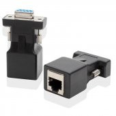 RS232 To RJ45 9 Pin Ethernet Adaptör Ekleme Ek Uzatıcı Extender Çevirici Dönüştürücü 30M - 2
