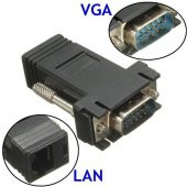 Rj45 Vga Ekleme Ek 30 Metre Uzatıcı Cat56 Monitör Extender - 2 Adet - 5
