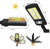 Solar Güneş Enerjili Led Bahçe Aydınlatması 3 Modlu Hareket Sensörlü Duvar Lambası 122solarled - 4