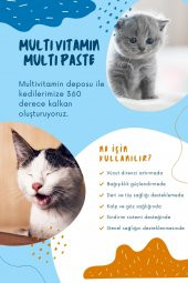 Multivitamin Malt Macunu - Multi Paste - Kedilerde Bağışıklık Sistemi Güçlendirici Yumak Önleyici - 1