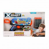 X-Shot Skins Flux Sonic The Hedgehog 8 Mermili Sünger Dart Atan Silah 21 cm - 1