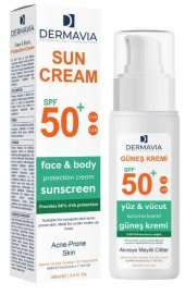 Dermavia Güneş Kremi AKNE SPF50 100ml - 1
