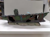 Akvaryum Dekor Batık Uçak Gemisi 40x12,5x14,5 cm - 4