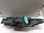 Akvaryum Dekor Batık Uçak Gemisi 40x12,5x14,5 cm - 3