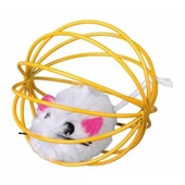 Trixie kedi oyuncağı,top içinde peluş fare 6cm - 3