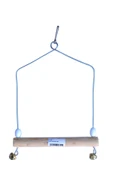 Metal Salıncak Paraket Kuş Oyuncak 29x18 cm - 1