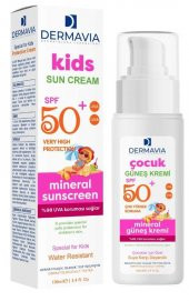 Dermavia Spf 50 Koruma & Çocuk & Bebek Yüz Ve Vücut Güneş Kremi Mineralli 100 Ml - 1