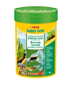 Sera Guppy Gran 100 ml. 48 gr Skt :12/2026 Lepistes Balık Yemi Orjinal Kutu - 1
