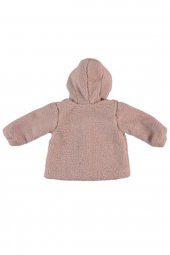 MonaRoza Kız Bebek Peluş Pembe Bebek Mont 22-533 - 2