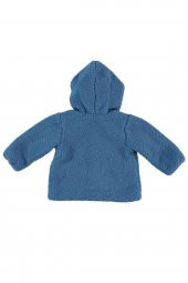 MonaRoza Erkek Mont Peluş Koyu Mavi Bebek Mont 22-546 - 2