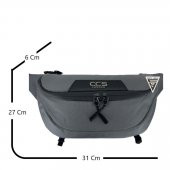 ÇÇS London 31412 Çift Gözlü XL Bel Çantası Gri - 1
