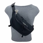 ÇÇS London 31412 Çift Gözlü XL Bel Çantası Siyah thumbnail 4