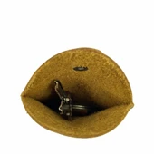 Hakiki Deri Hazneli Anahtarlık Crazy Taba thumbnail 2