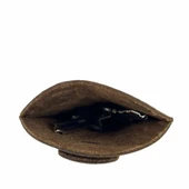 Hakiki Deri Hazneli Anahtarlık Crazy Kahve thumbnail 4