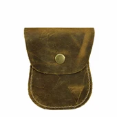 Hakiki Deri Anahtar Bozuk Para Cüzdanı Crazy Taba thumbnail 1