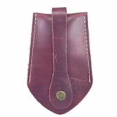 Hakiki Deri Hazneli Anahtarlık Bordo thumbnail 1