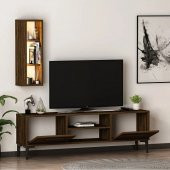 BMdekor TV Ünitesi Cunda Ceviz LED Işıklı 150 cm - 3