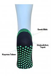 4 Çift Renkli Kaydırmaz Yoga Fitness Plates Çorap - 3